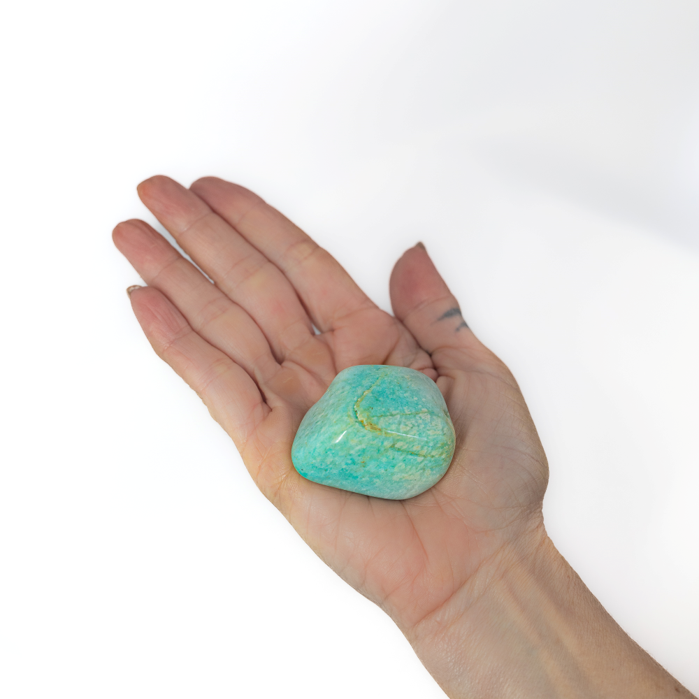 Amazonite Palm Stone (Large)